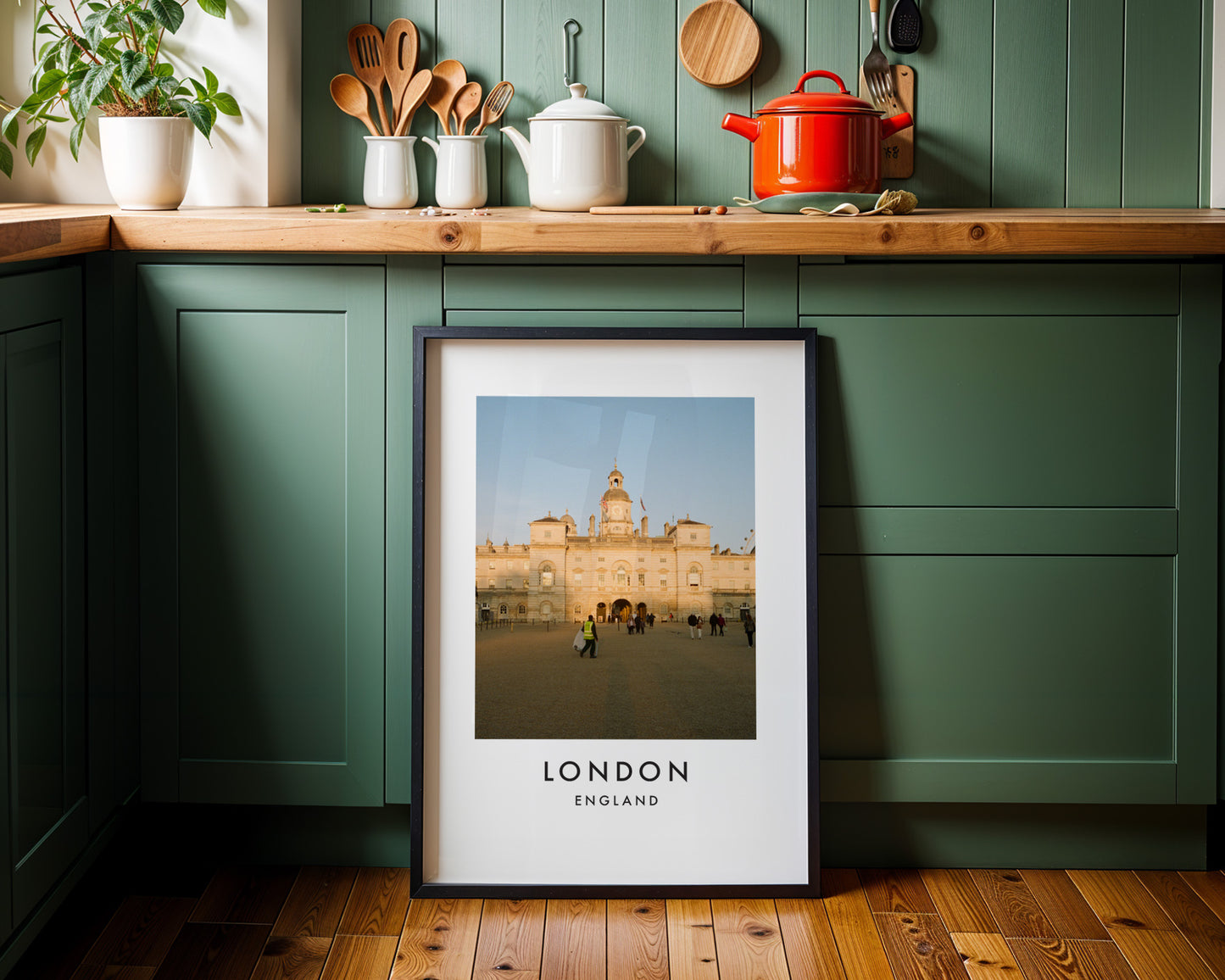 Horse Guards Parade Ground Golden Hour - London analogue photography poster print on minimalist white wall