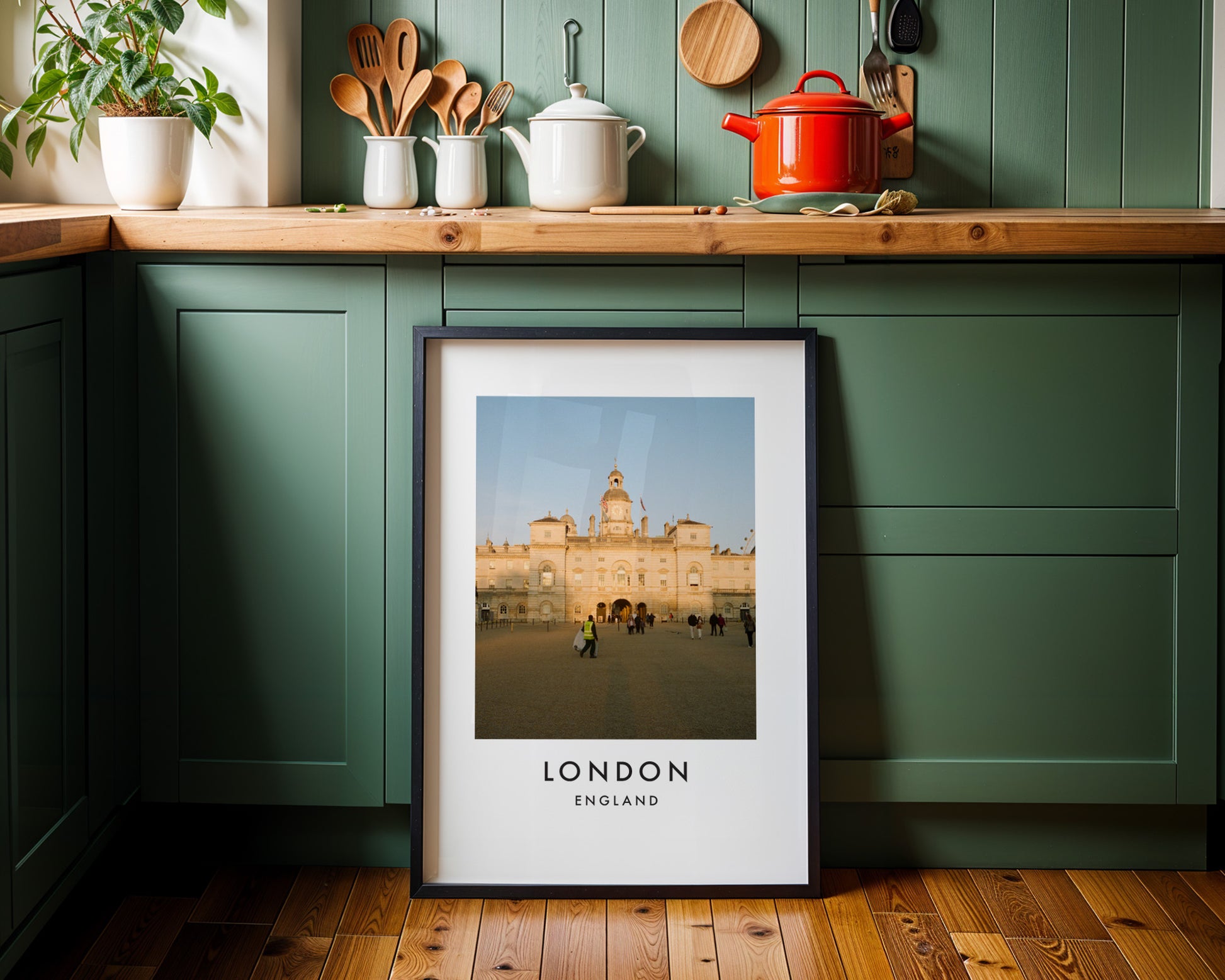 Horse Guards Parade Ground Golden Hour - London analogue photography poster print on minimalist white wall