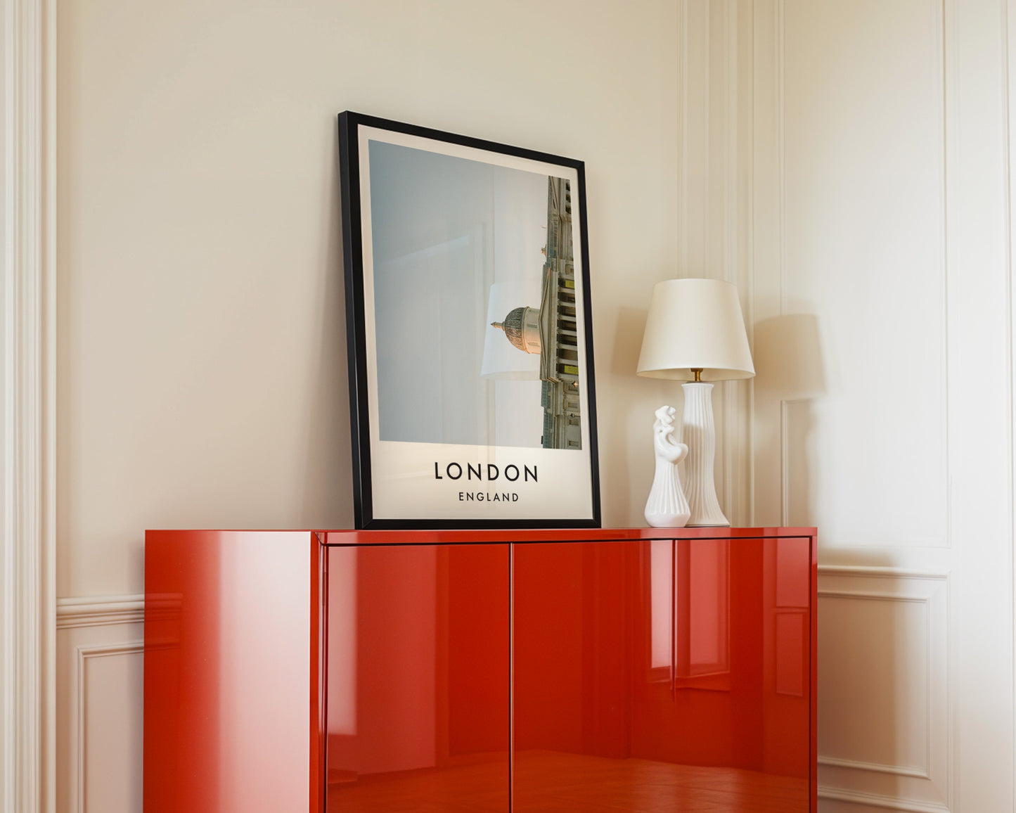 National Gallery Dome Landscape Orientation - London analogue photography poster print in interior design setting
