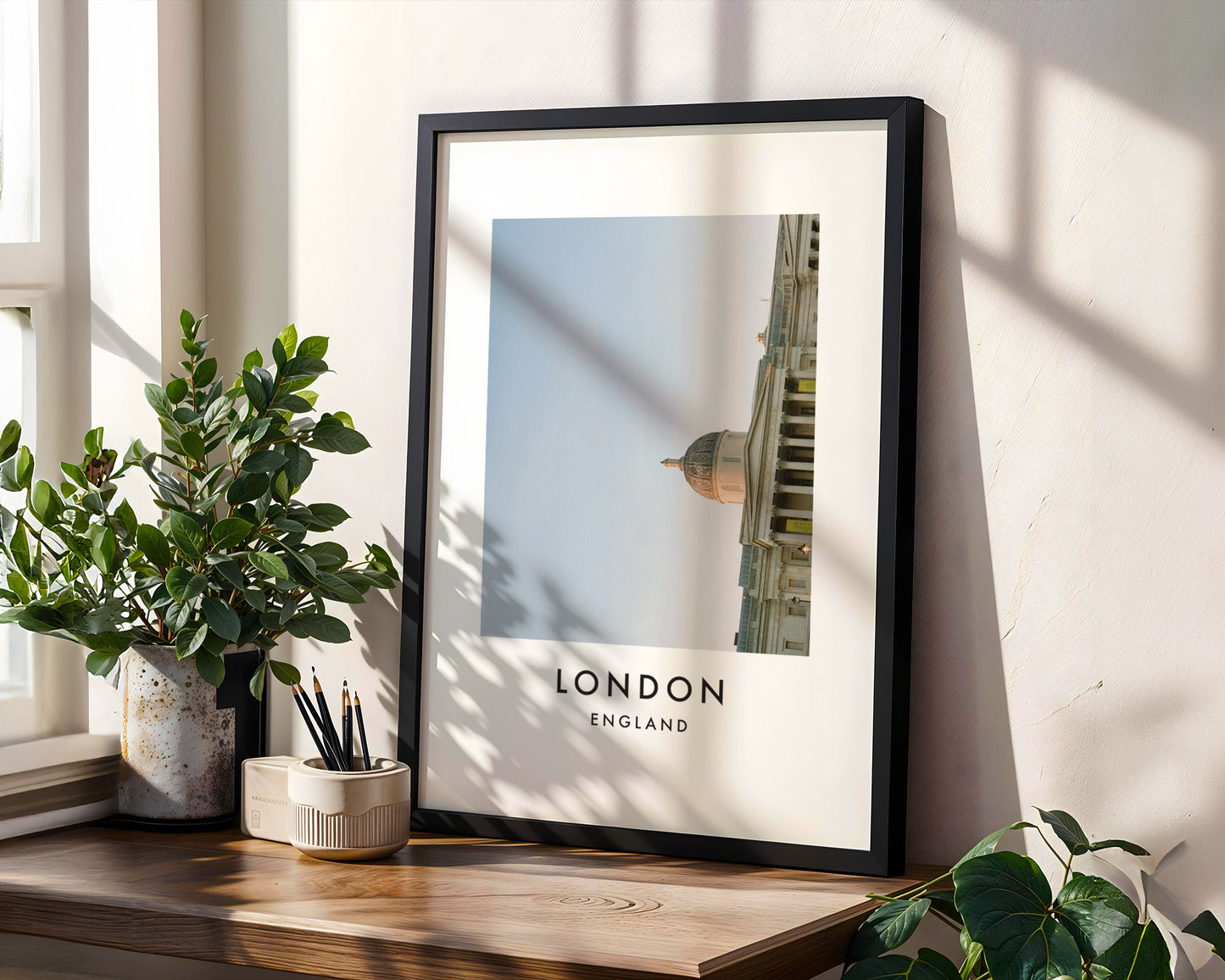National Gallery Dome Landscape Orientation - London analogue photography poster print in modern room setting