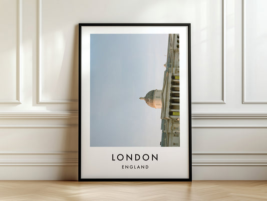 National Gallery Dome Landscape Orientation - London analogue photography poster print on white panelled wall